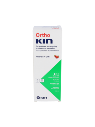 ORTHOKIN ENJUAGUE BUCAL FRESA MENTOLADA 500 ML