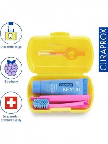TRAVELSET DENTAL CURAPROX AMARILLO