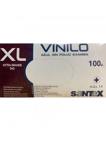 GUANTES VINILO AZUL S/P...