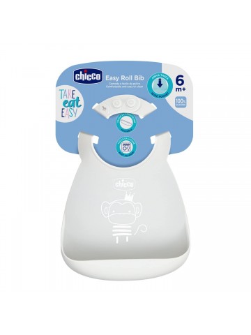 BABERO CHICCO SILICONA GRIS