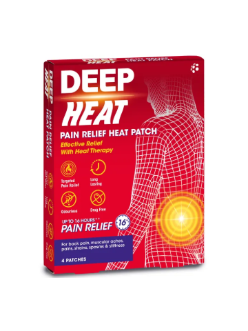 DEEP HEAT PARCHES X 4 UNIDADES