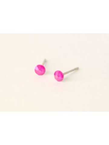 PENDIENTE ROJO ELECTRIC PINK