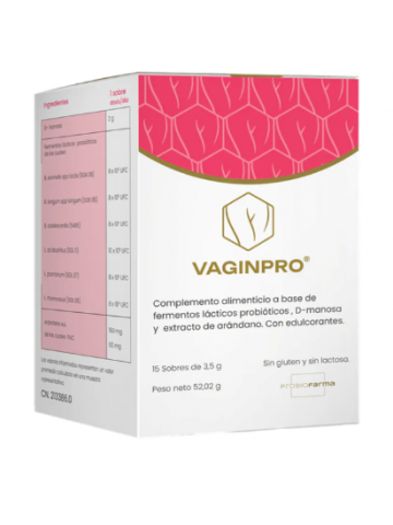 VAGINPRO 15 SOBRES 3,5 G